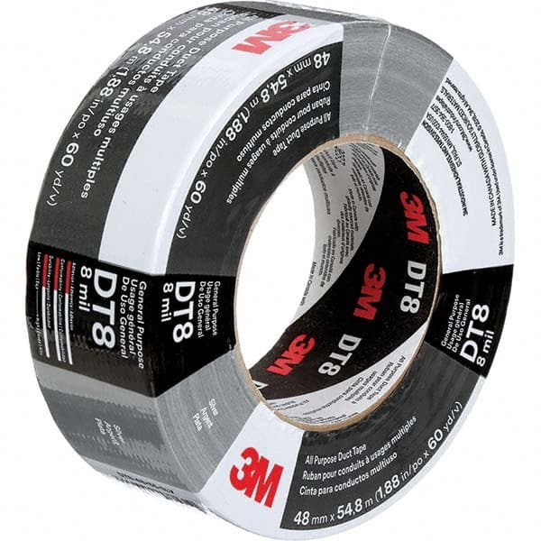 3M - 54.8m x 48mm x 8 mil Black Polyethylene Cloth Duct Tape - Benchmark Tooling