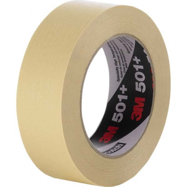 Masking Tape: 24″ Wide, 60 yd Long, 7.3 mil Thick, Tan Crepe Paper, Rubber Adhesive, 26 lb/in Tensile Strength