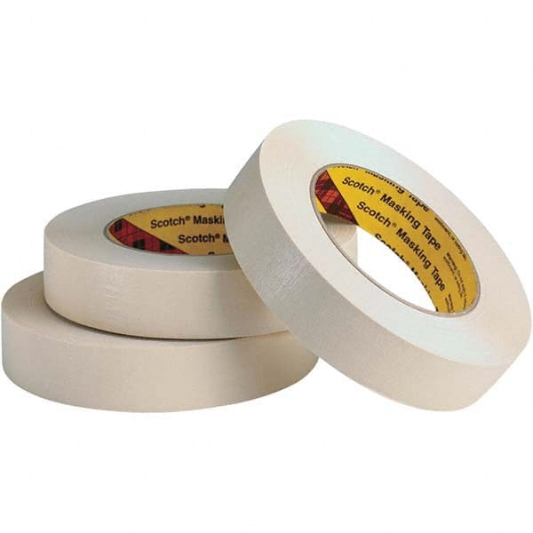 3M - 12" Wide x 60 Yd Long x 7.6 mil Tan Crepe Paper Masking Tape - Benchmark Tooling