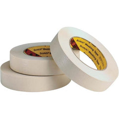 3M - 17/24" Wide x 60 Yd Long x 7.6 mil Tan Crepe Paper Masking Tape - Benchmark Tooling