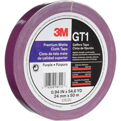 3M - 50m x 24mm x 11 mil Purple Cotton Cloth Gaffers Tape - Benchmark Tooling