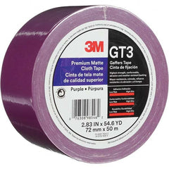 3M - 50m x 72mm x 11 mil Purple Cotton Cloth Gaffers Tape - Benchmark Tooling