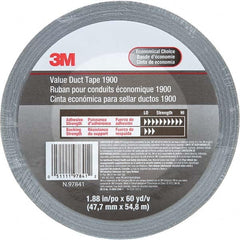 3M - 60 Yd x 1.88" x 5.8 mil Silver Polyethylene Cloth Duct Tape - Benchmark Tooling