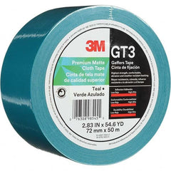 3M - 50m x 72mm x 11 mil Teal Cotton Cloth Gaffers Tape - Benchmark Tooling