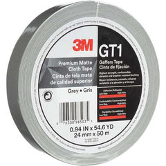 3M - 50m x 24mm x 11 mil Gray Cotton Cloth Gaffers Tape - Benchmark Tooling