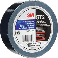 3M - 50m x 48mm x 11 mil Blue Cotton Cloth Gaffers Tape - Benchmark Tooling