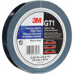3M - 50m x 24mm x 11 mil Blue Cotton Cloth Gaffers Tape - Benchmark Tooling