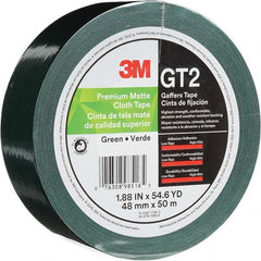 3M - 50m x 48mm x 11 mil Green Cotton Cloth Gaffers Tape - Benchmark Tooling