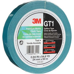 3M - 50m x 24mm x 11 mil Teal Cotton Cloth Gaffers Tape - Benchmark Tooling