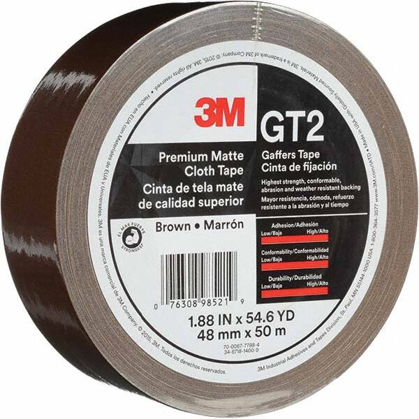 3M - 50m x 48mm x 11 mil Brown Cotton Cloth Gaffers Tape - Benchmark Tooling