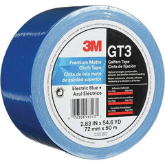 3M - 50m x 72mm x 11 mil Blue Cotton Cloth Gaffers Tape - Benchmark Tooling