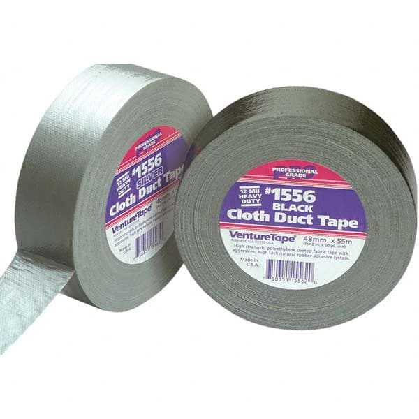 3M - 55m x 48mm x 12 mil Black Polyethylene Cloth Duct Tape - Benchmark Tooling