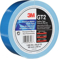 3M - 50m x 48mm x 11 mil Fluorescent Blue Cotton Cloth Gaffers Tape - Benchmark Tooling