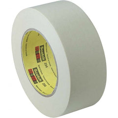 Masking Tape: 12″ Wide, 60 yd Long, 5.9 mil Thick, Tan Crepe Paper, Rubber Adhesive, 27 lb/in Tensile Strength