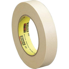 3M - 3/4" Wide x 60 Yd Long x 6.3 mil Tan Crepe Paper Masking Tape - Benchmark Tooling