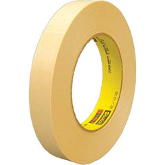 3M - 12mm Wide x 55 m x 6.3 mil Tan Crepe Paper Masking Tape - Benchmark Tooling