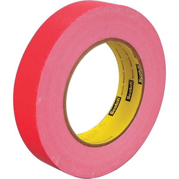 3M - 3/8" Wide x 60 Yd Long x 6.7 mil Red Paper Masking Tape - Benchmark Tooling