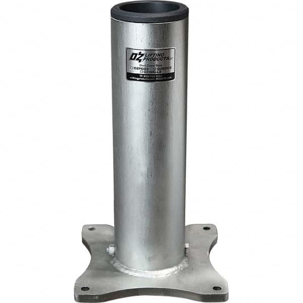 OZ Lifting Products - Davit Crane Bases Base Type: Pedestal Base Finish/Coating: Zinc Plated - Benchmark Tooling