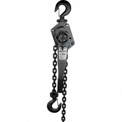 OZ Lifting Products - 6,000 Lb Capacity, 15' Lift Height, Chain Manual Lever Hoist - Benchmark Tooling