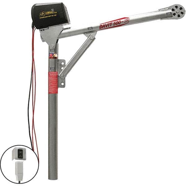 OZ Lifting Products - Davit Cranes Davit Crane Type: Spur Gear Capacity (Lb.): 500 - Benchmark Tooling