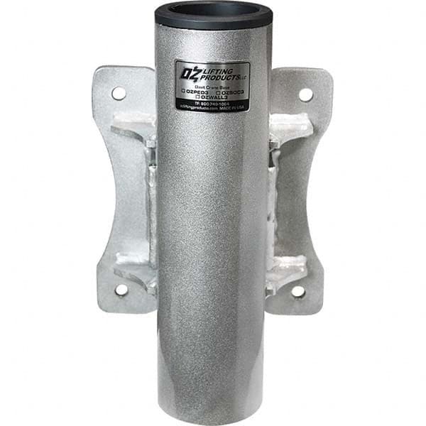 OZ Lifting Products - Davit Crane Bases Base Type: Wall Mount Base Finish/Coating: Zinc Plated - Benchmark Tooling