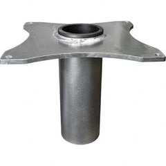 OZ Lifting Products - Davit Crane Bases Base Type: Socket Base Finish/Coating: Zinc Plated - Benchmark Tooling