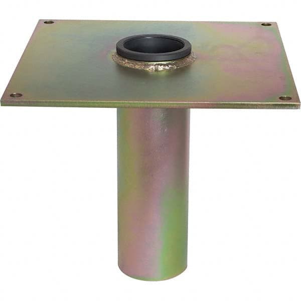 OZ Lifting Products - Davit Crane Bases Base Type: Socket Base Finish/Coating: Zinc Plated - Benchmark Tooling