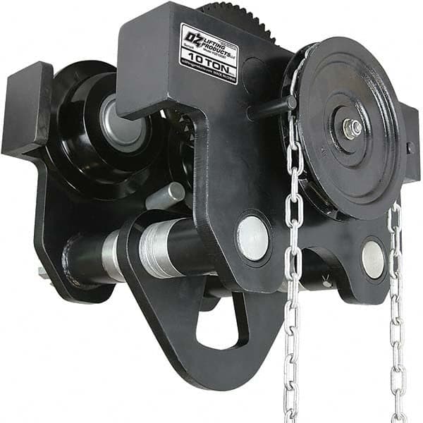 OZ Lifting Products - Trolleys Type: Geared Beam Trolley Load Capacity (Lb.): 20,000.000 - Benchmark Tooling