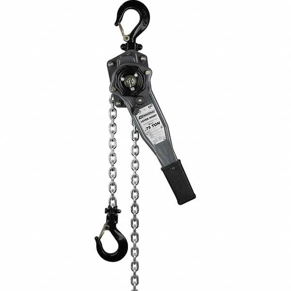 OZ Lifting Products - 1,500 Lb Capacity, 20' Lift Height, Chain Manual Lever Hoist - Benchmark Tooling