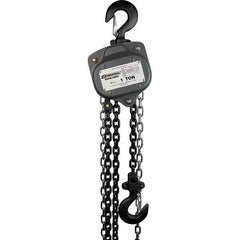 OZ Lifting Products - 2,000 Lb Capacity, 10' Lift Height, Chain Manual Hoist - Benchmark Tooling