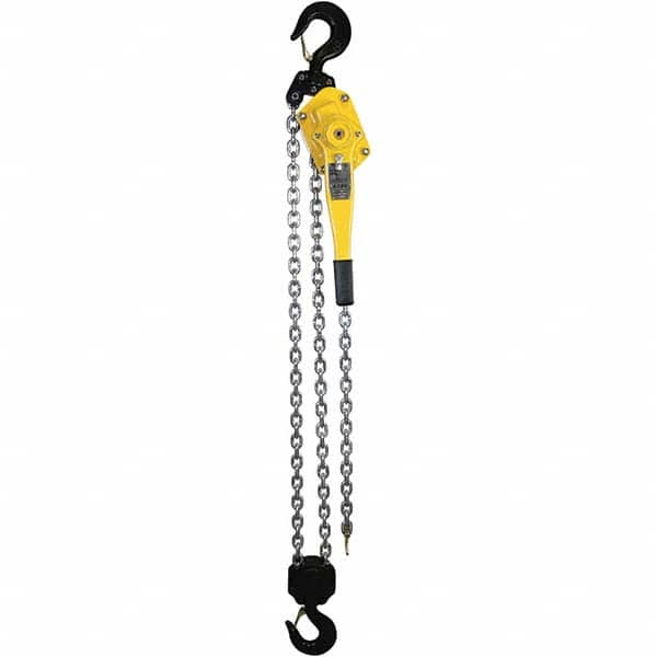 OZ Lifting Products - 12,000 Lb Capacity, 15' Lift Height, Chain Lever Hoist with Overload Protection - Benchmark Tooling