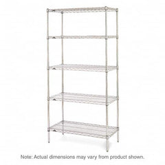 Metro - 2,000 Lb Capacity 5 Shelf Wire Shelving - Starter Unit - Benchmark Tooling