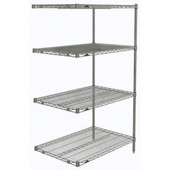 Metro - 2,000 Lb Capacity 4 Shelf Wire Shelving - Add-On Unit - Benchmark Tooling