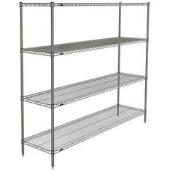 Metro - 2,000 Lb Capacity 4 Shelf Wire Shelving - Starter Unit - Benchmark Tooling