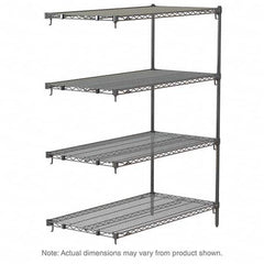 Metro - 2,000 Lb Capacity 4 Shelf Wire Shelving - Add-On Unit - Benchmark Tooling