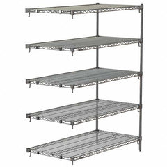 Metro - 2,000 Lb Capacity 5 Shelf Wire Shelving - Add-On Unit - Benchmark Tooling