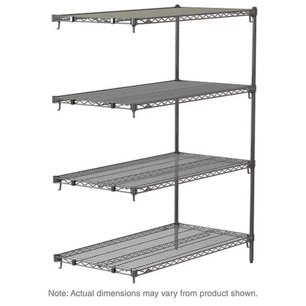 Metro - 2,000 Lb Capacity 4 Shelf Wire Shelving - Add-On Unit - Benchmark Tooling