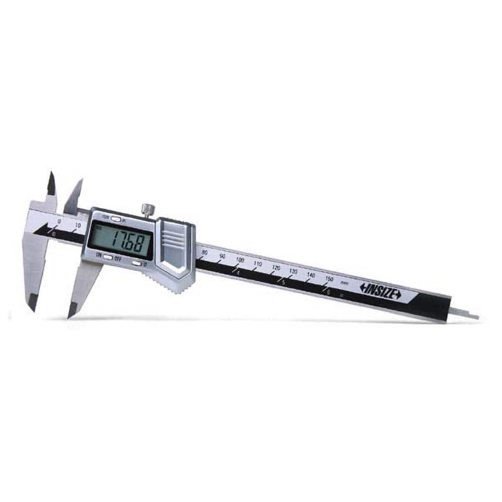 Insize USA LLC - Electronic Calipers; Minimum Measurement (Decimal Inch): 0.0000 ; Maximum Measurement (Decimal Inch): 6 ; Accuracy Plus/Minus (Decimal Inch): 0.0012 ; Resolution (Decimal Inch): 0.0005 ; IP Rating: None ; Data Output: Yes - Exact Industrial Supply