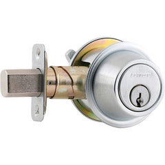 Schlage - Deadbolts Type: Single Cylinder Door Thickness Range: 1-3/8 - 1-7/8 - Benchmark Tooling