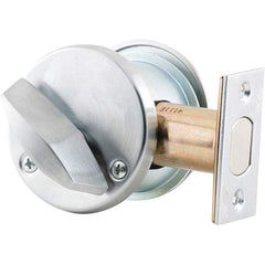 Schlage - Deadbolts Type: Single Cylinder Door Thickness Range: 1-5/8-2 - Benchmark Tooling