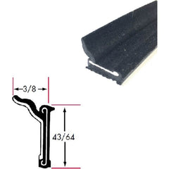 Fairchild Industries - Automotive Replacement Parts; Type: Belt Weatherstrip ; Application: Beltline Without Stainless Steel Bead Rigid Flocked Lining Rubber Covered, 48 In.