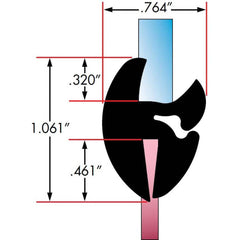 Fairchild Industries - Automotive Replacement Parts; Type: Self-Sealing Weatherstrip ; Application: Two Piece Rubber Glass Sealing Weatherstrip for Windshields With Rubber Locking Strip Included, 25 Ft., Each - Exact Industrial Supply