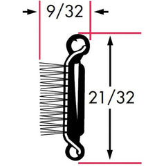 Fairchild Industries - Automotive Replacement Parts; Type: Belt Weatherstrip ; Application: Beltline With Stainless Steel Bead Rigid Polypropylene Pile Lining Rubber Covered, 48 In. - Exact Industrial Supply