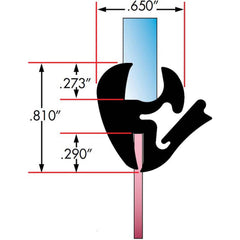 Fairchild Industries - Automotive Replacement Parts; Type: Self-Sealing Weatherstrip ; Application: One Piece Rubber Glass Sealing Weatherstrip for Windshields, , 25 Ft., Each - Exact Industrial Supply