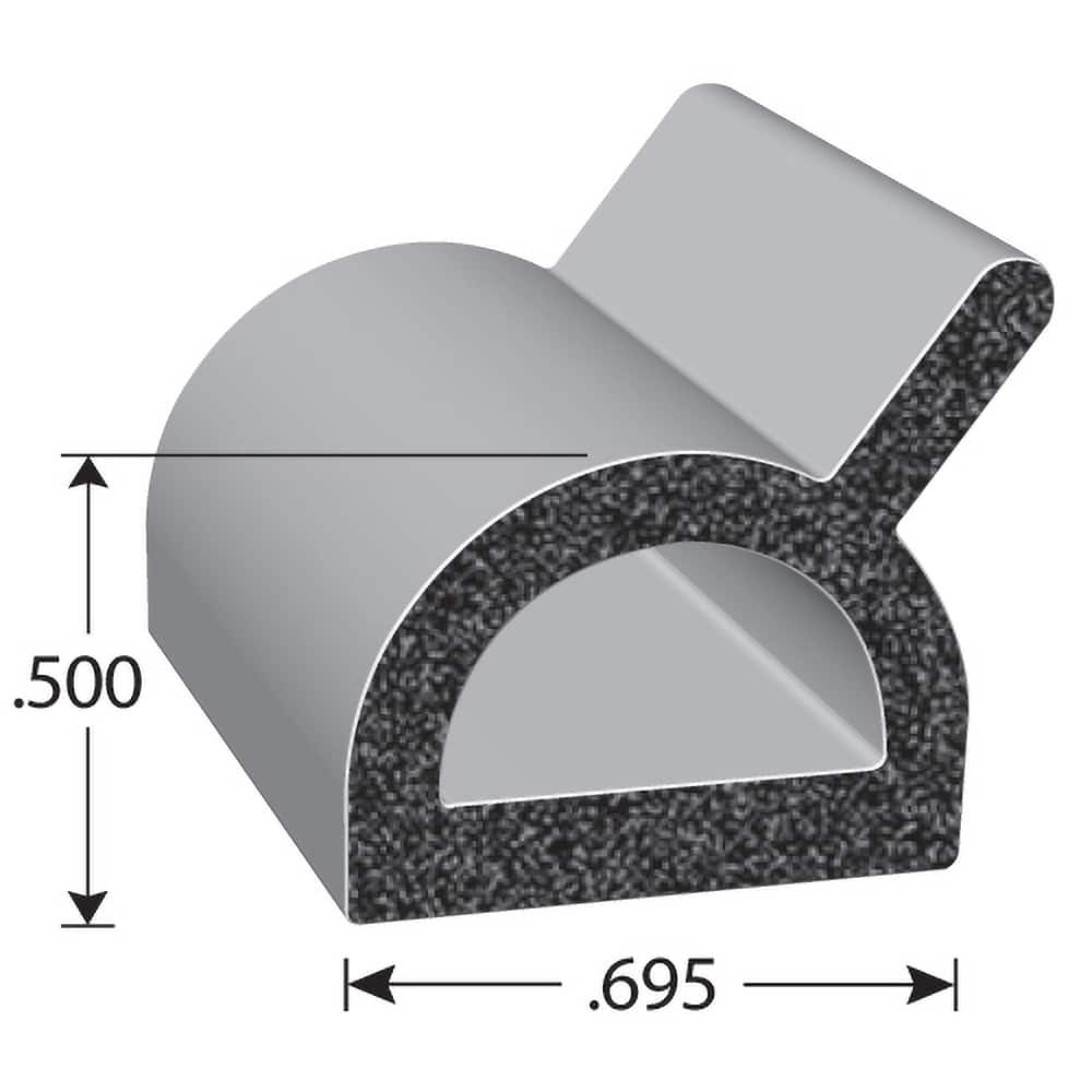 Fairchild Industries - Automotive Replacement Parts; Type: Rubber Seal ; Application: EPDM Sponge rubber seal with PSA Tape - Exact Industrial Supply