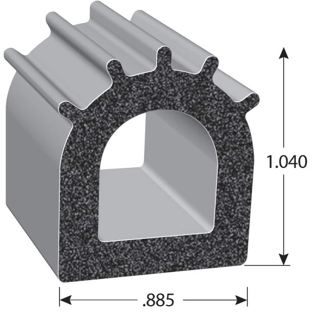 Fairchild Industries - Automotive Replacement Parts; Type: Rubber Seal ; Application: EPDM Sponge rubber seal with HATs Tape - Exact Industrial Supply