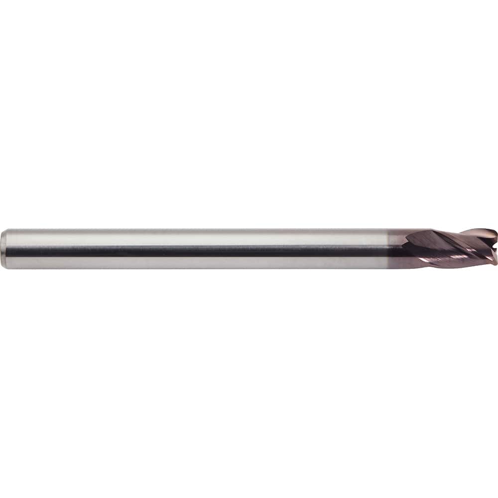 M.A. Ford - Corner Radius & Corner Chamfer End Mills; Mill Diameter (Inch): 1/8 ; Mill Diameter (Decimal Inch): 0.1250 ; End Type: Corner Radius ; Corner Radius (Inch): 0.005 ; Corner Radius (Decimal Inch): 0.005 ; Number of Flutes: 3 - Exact Industrial Supply