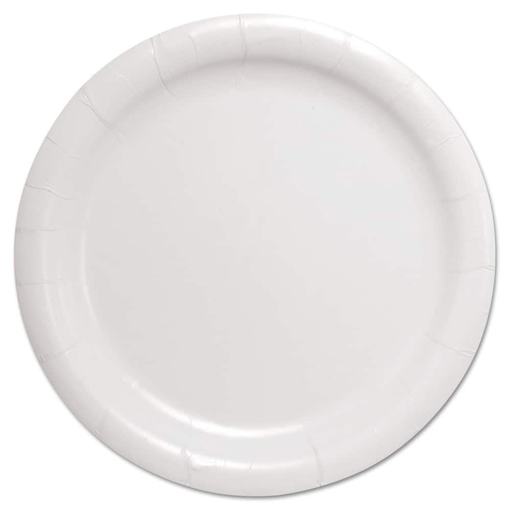 DART - Paper & Plastic Cups, Plates, Bowls & Utensils; Breakroom Accessory Type: Plates ; Breakroom Accessory Description: Dinnerware-Plate; Paper ; Color: White - Exact Industrial Supply