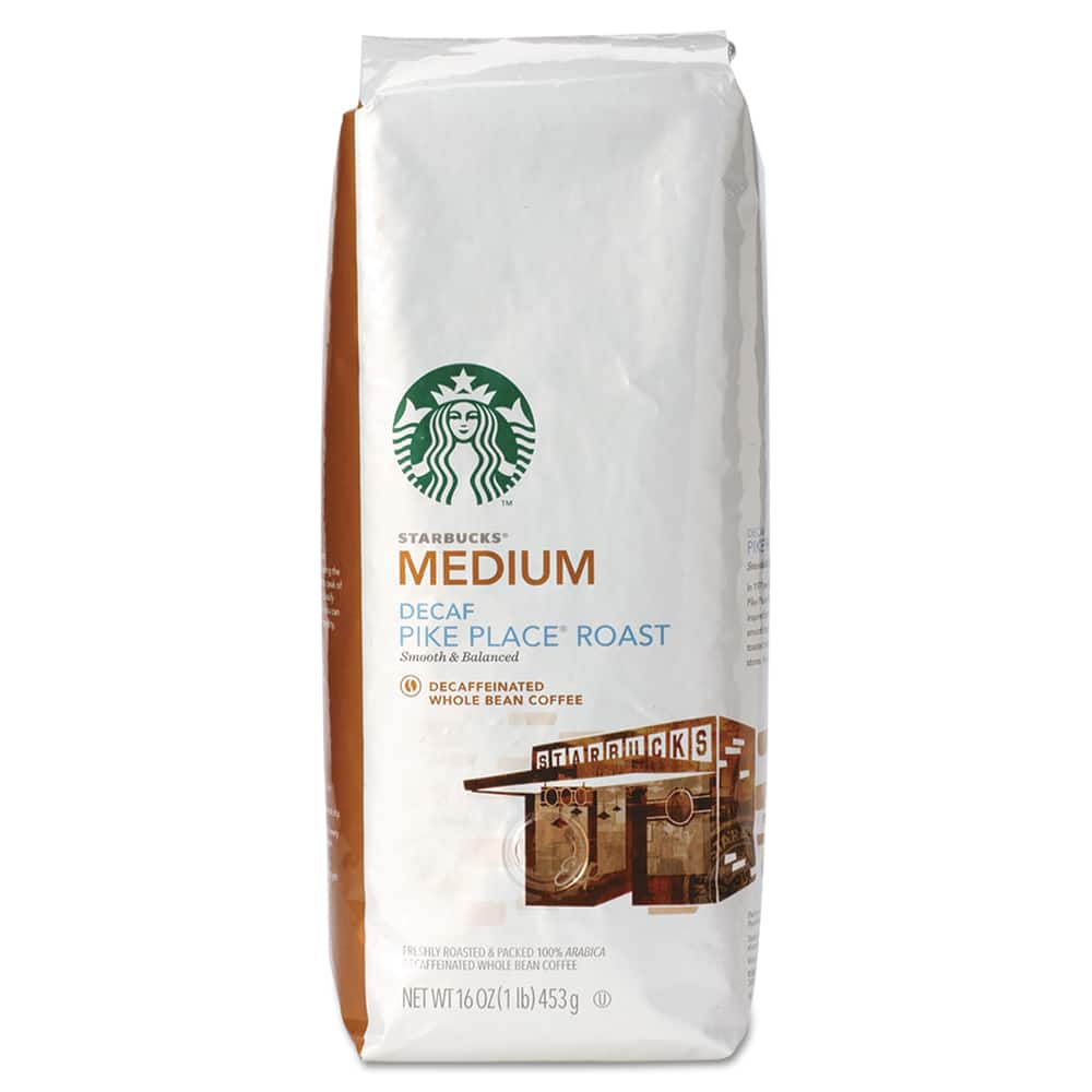 Starbucks - Coffee, Tea & Accessories; Breakroom Accessory Type: Coffee ; For Use With: Standard Coffee Brewers ; Breakroom Accessory Description: Beverages-Decaffeinated Coffee; Whole Bean - Exact Industrial Supply