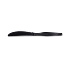 Dixie - Paper & Plastic Cups, Plates, Bowls & Utensils; Breakroom Accessory Type: Knife ; Breakroom Accessory Description: Utensils-Disposable Knife ; Color: Black - Exact Industrial Supply